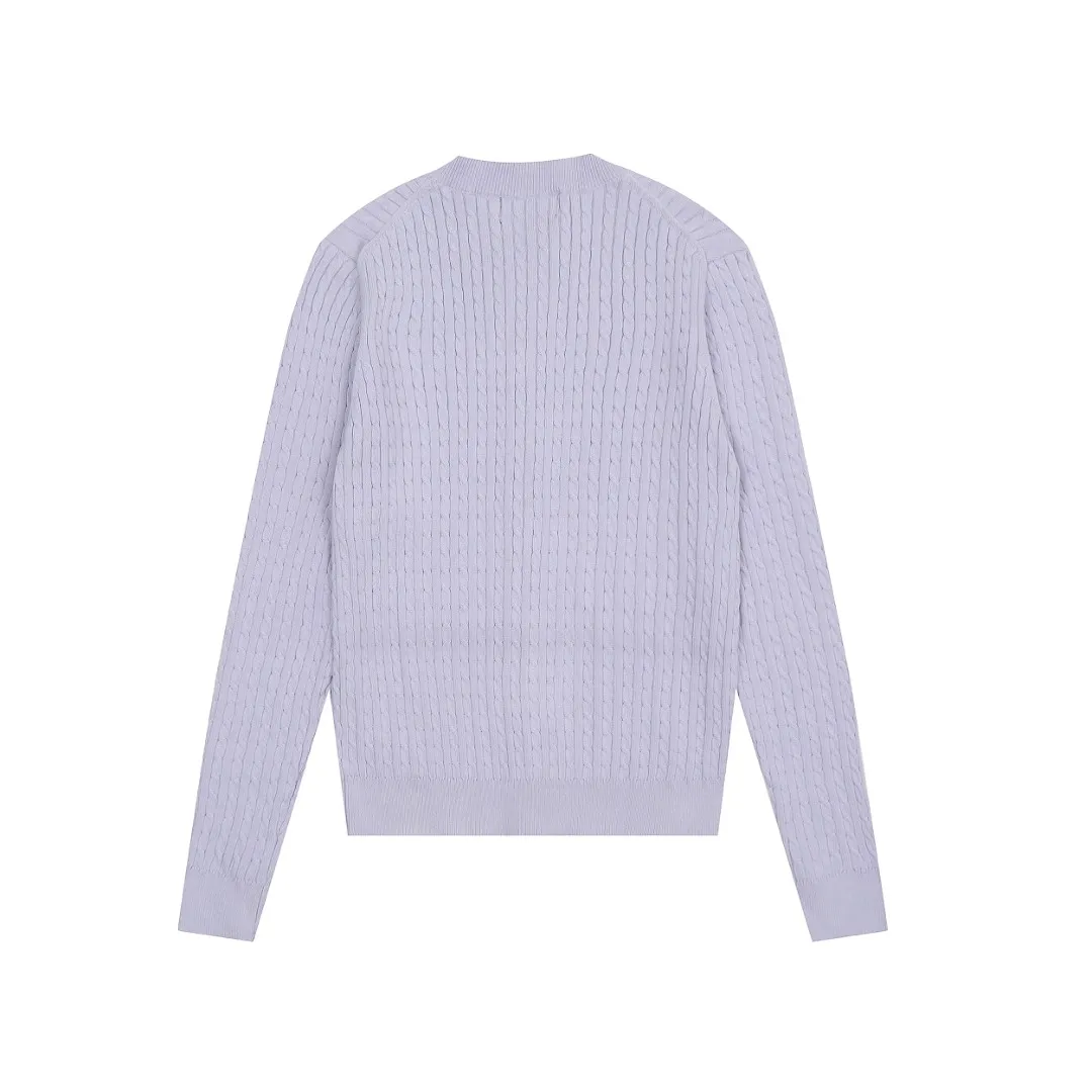 P210 Top quality" Style number: DS005# (not off the shelves all year round) [Ralph Lauren round neck solid color pony embroidery logo knitted cardigan long sleeves] ✅Ralph Lauren Ralph Lauren classic basic versatile twist knitted cardigan long sleeves ✅Main supplier platform live broadcast Wholesale entity Replenish when out of stock Not off the shelf ✅ZP quality 1:1 version Scan the code to enter the GF website Counter quality ✅Detailed quality is the only one in Guangzhou Imported quality cotton yarn, focusing on high-end, cost-effective, good quality, needless to say ✅Zhao Lusi's same style is really amazing, so sweet, so beautiful. This cardigan is really good-looking ✅The upper body is simple and easy to match. A must-have for goddess ootd. Good-looking clothes are never picky. A must-have in the goddess' wardrobe. Size: S-XL Color: Black, almond, gray, navy blue, pink, white, light blue, taro purple, rose red, white label, big red and blue label